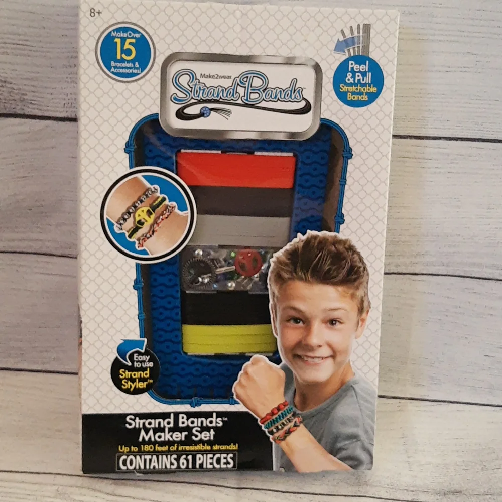 Jewelry Fashion Elastic Bracelet Maker for Boys, PLUS BONUS Pack (BLUE)